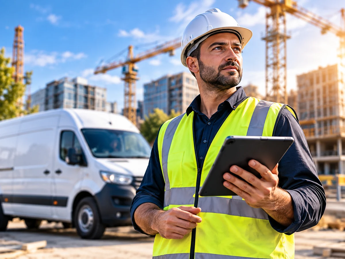 Professionnel avec utilitaire